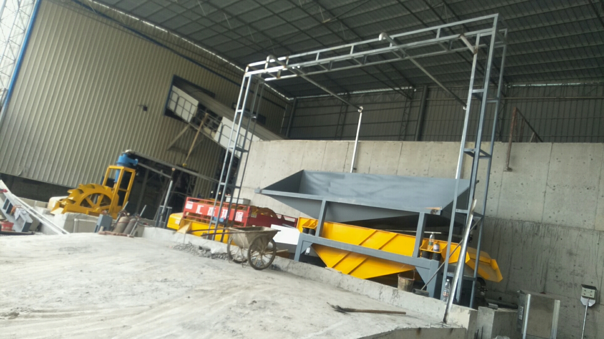 第五代新型砂石分离机广州安装现场