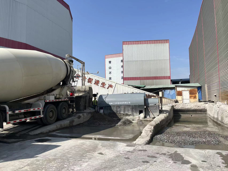 汇杰砂石分离机安装现场